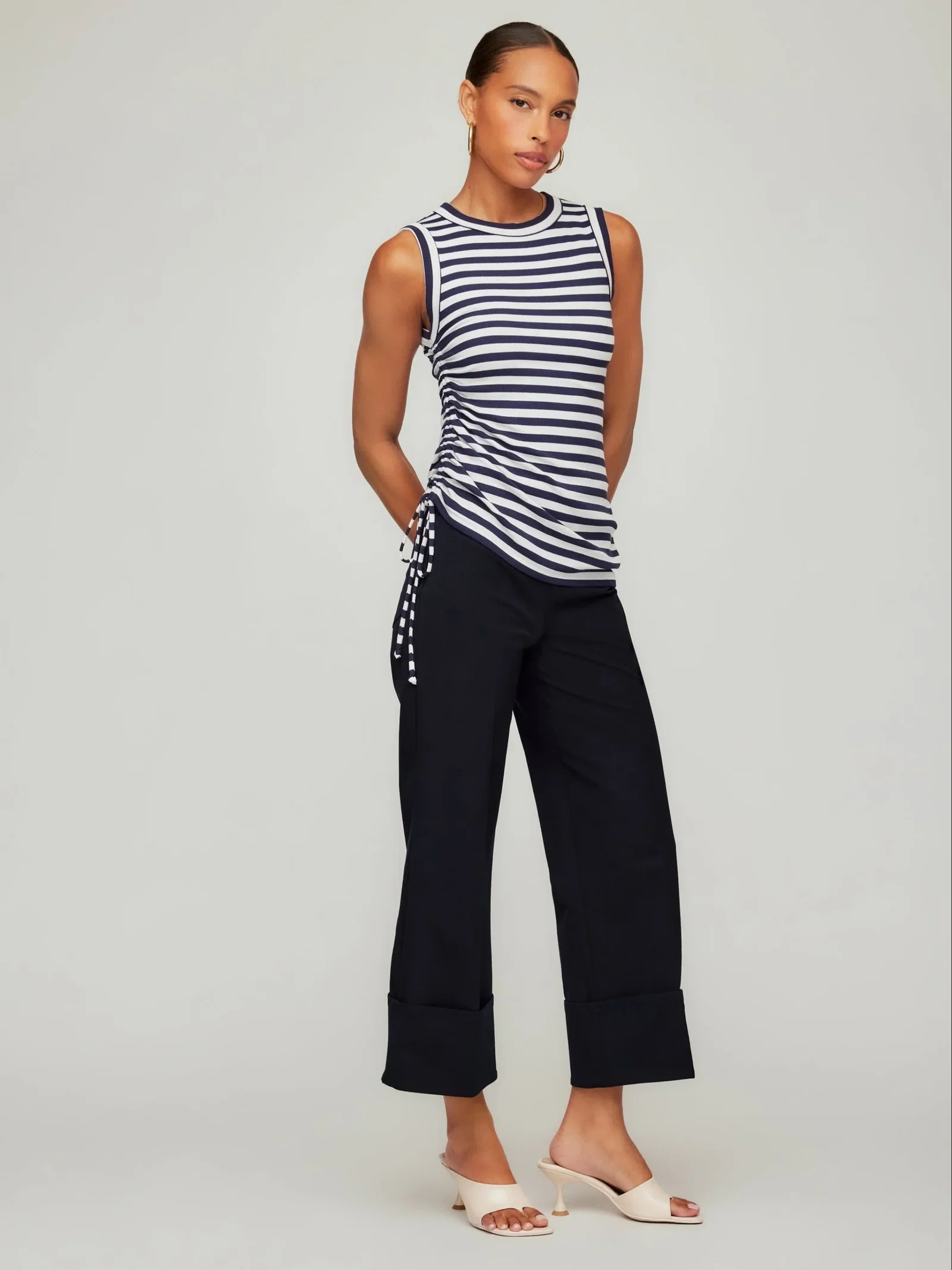 Image of Tia Side-Shirred Tank