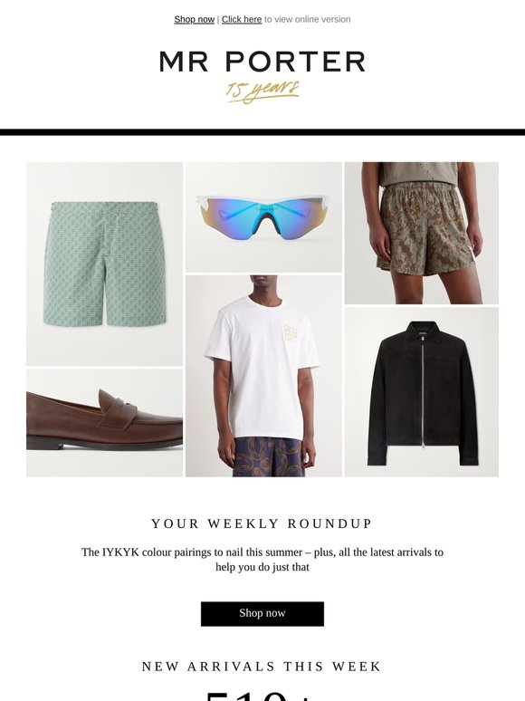 This week on MR PORTER