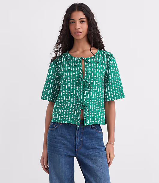 Floral Bow Blouse
