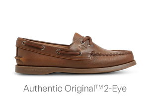 Women's Authentic Original 2 Eye Boat Shoes in Medium Brown