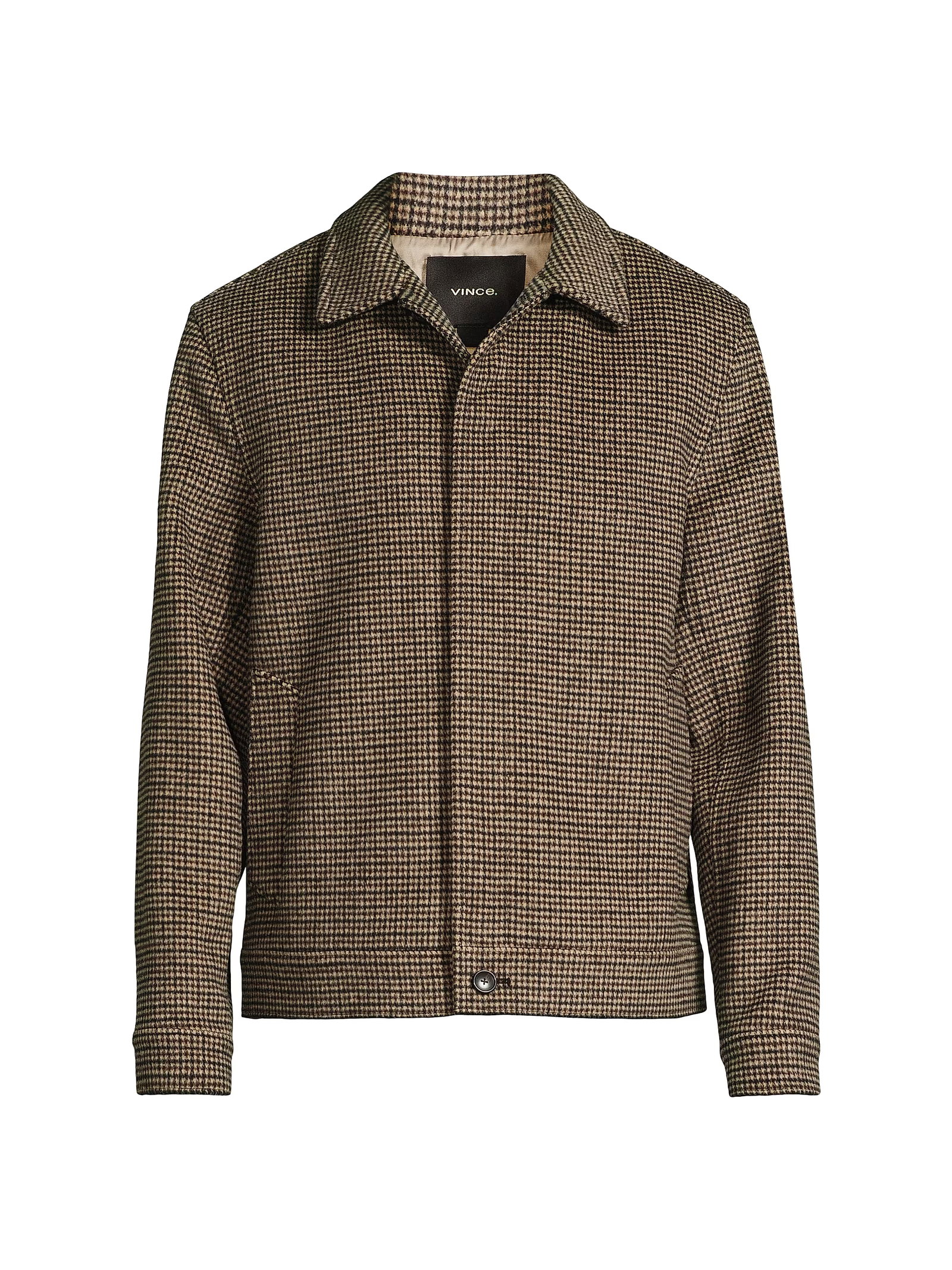 Vince Houndstooth Bomber Jacket