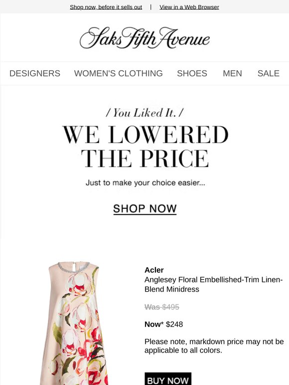 Price Drop Alert! Buy your Acler minidress & more now...