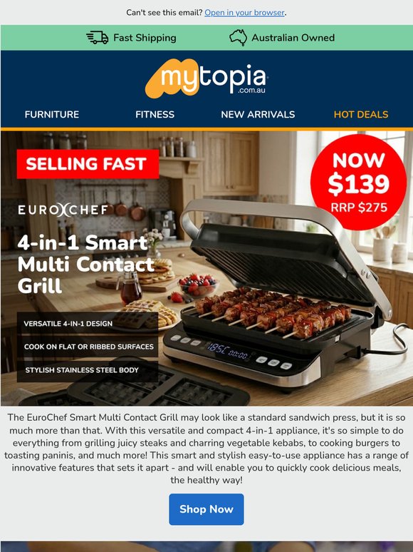EuroChef 4-in-1 Grill Nearly Sold Out ⚠️