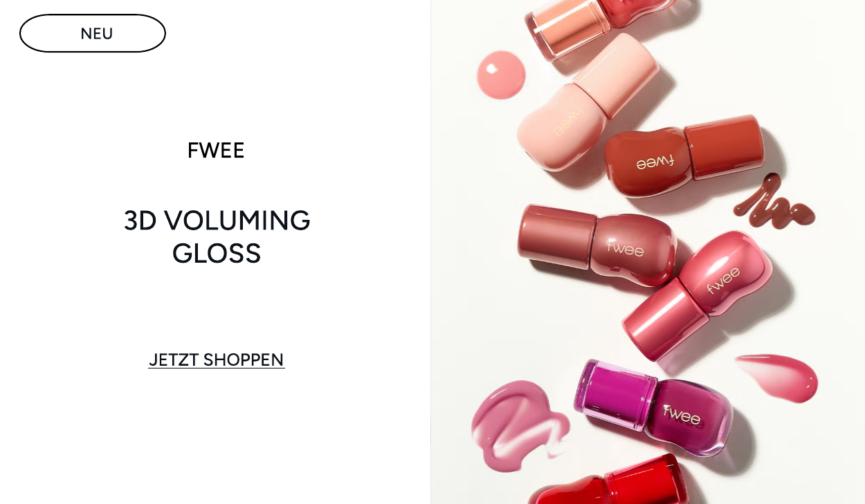 Fwee 3D Voluming Gloss 70% 5.3g (Various Shades)