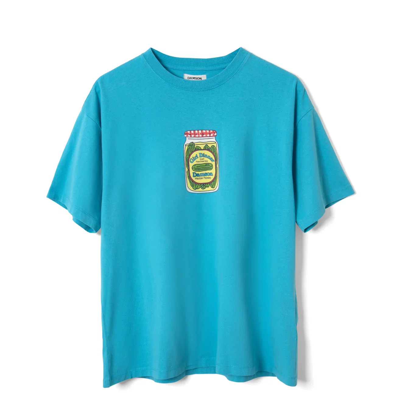 Image of Damson Madder Womens Snack Plate Graphic Tee Blue