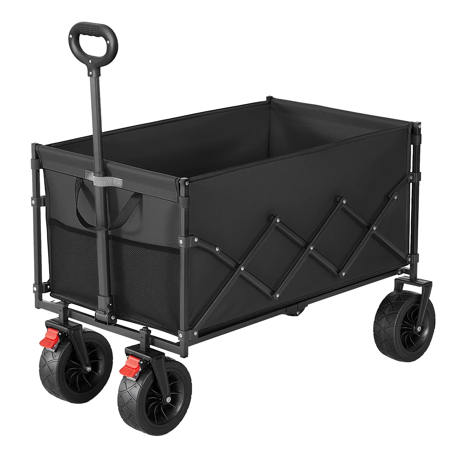 Image of Faltbarer Bollerwagen, Transportwagen 200 L, Handwagen mit Griff