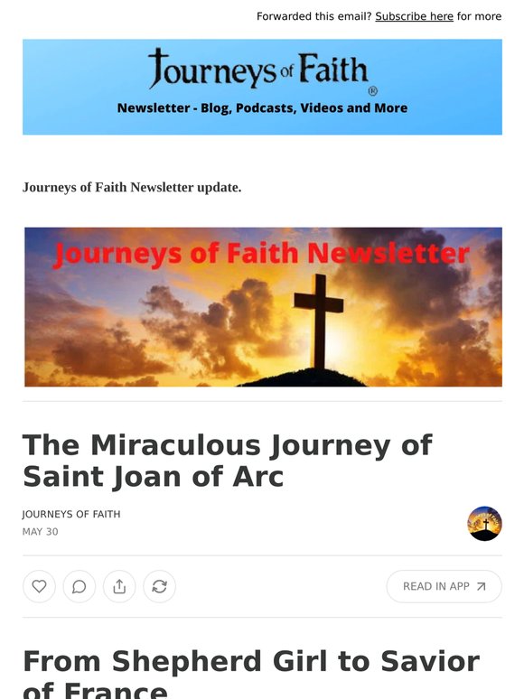 The Miraculous Journey of Saint Joan of Arc