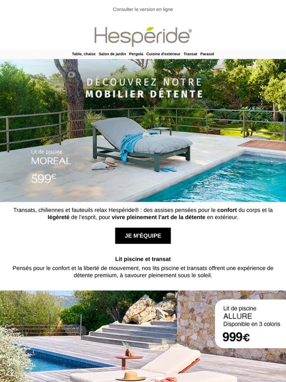 Place à la détente en extérieur ☀️