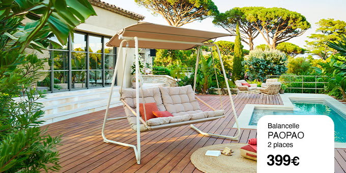 Balancelle de jardin PAOPAO Argile
