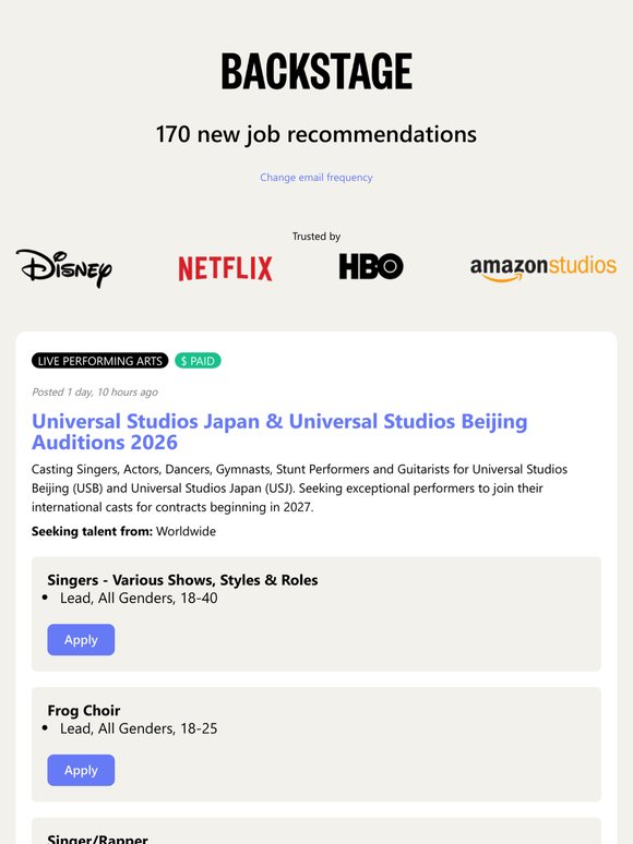 170 New Roles Available for Job Recommendations - May 30