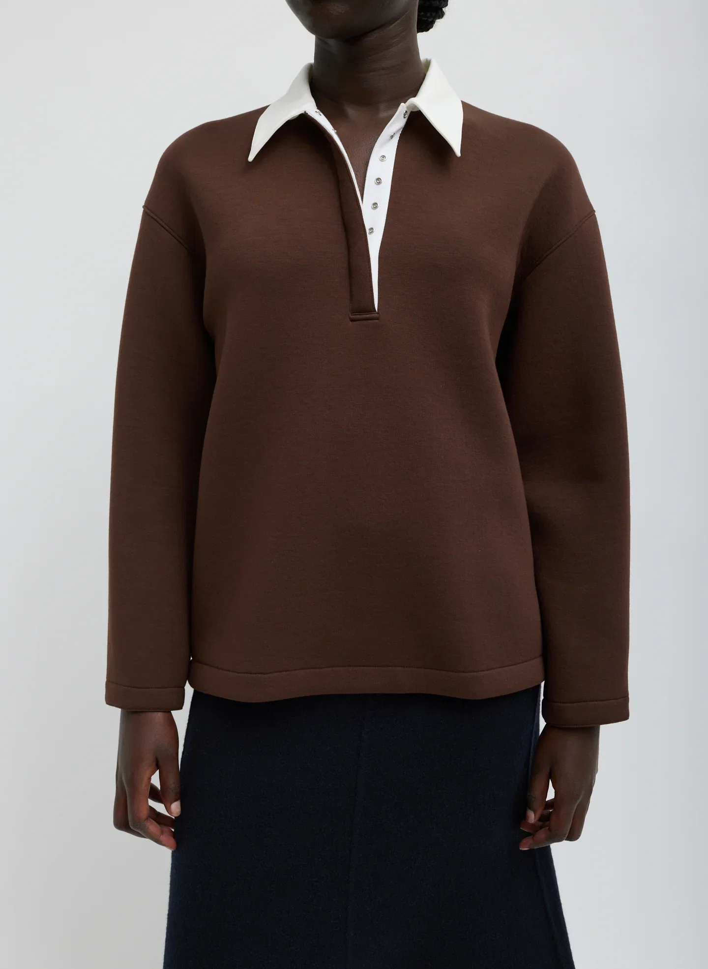 Image of Bonded Viscose Sculpted Polo