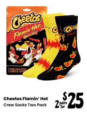 Cheetos Flamin' Hot Crew Socks 2 Pack