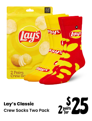 Lays Classic Crew Socks 2 Pack