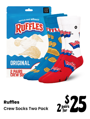 Ruffles Crew Socks 2 Pack