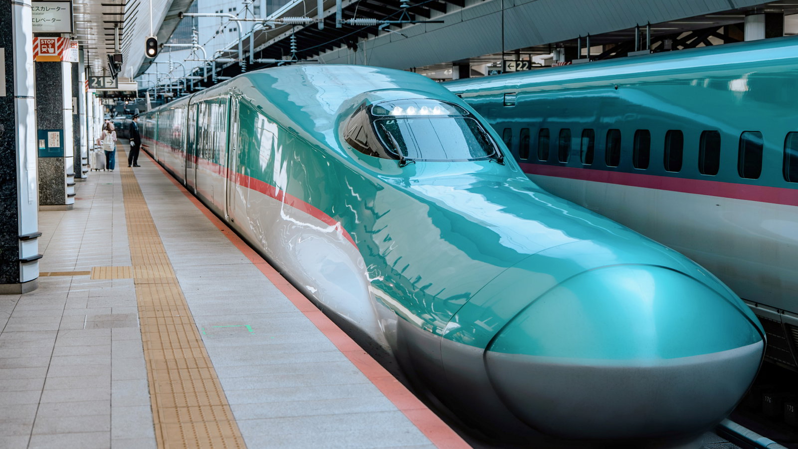 Japanese bullet train used in Amazon deliveries.