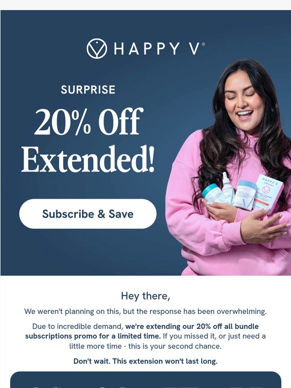 ⏰ EXTENDED: Extra 20% off a bundle subscription