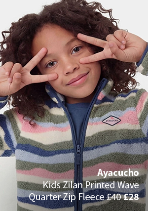 Ayacucho
 Kids Zilan Printed Wave Quarter Zip Fleece