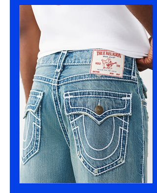 BILLY BOBBY ROPE STITCH FLAP BAGGY JEAN 32"