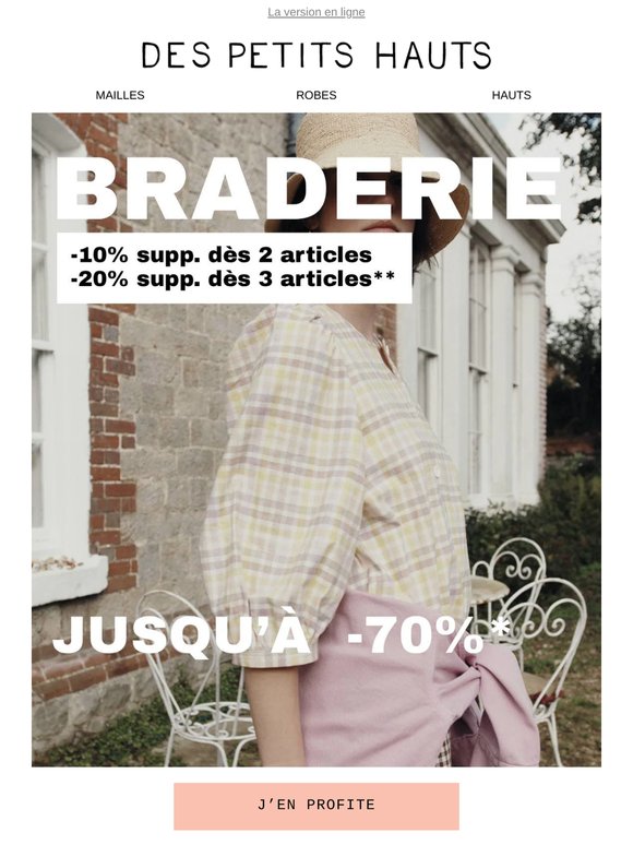 -10% & -20% supp. sur la Braderie d'été