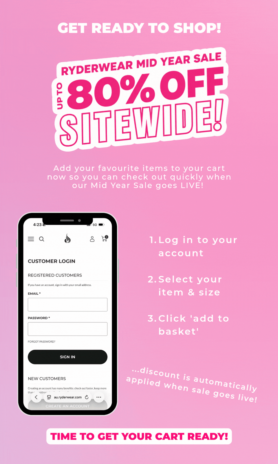 Time to get your cart ready
