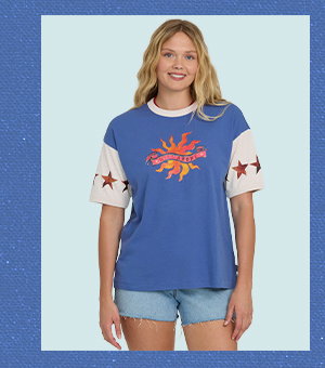 Tropics Co Ringer Short Sleeve Knit T-Shirt