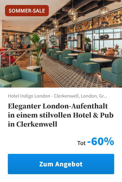Eleganter London-Aufenthalt in einem stilvollen Hotel &amp; Pub in Clerkenwell