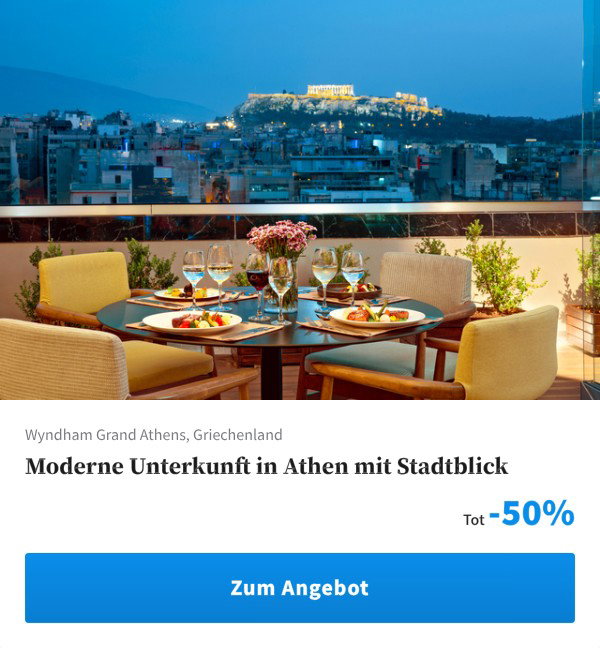 Moderne Unterkunft in Athen mit Stadtblick