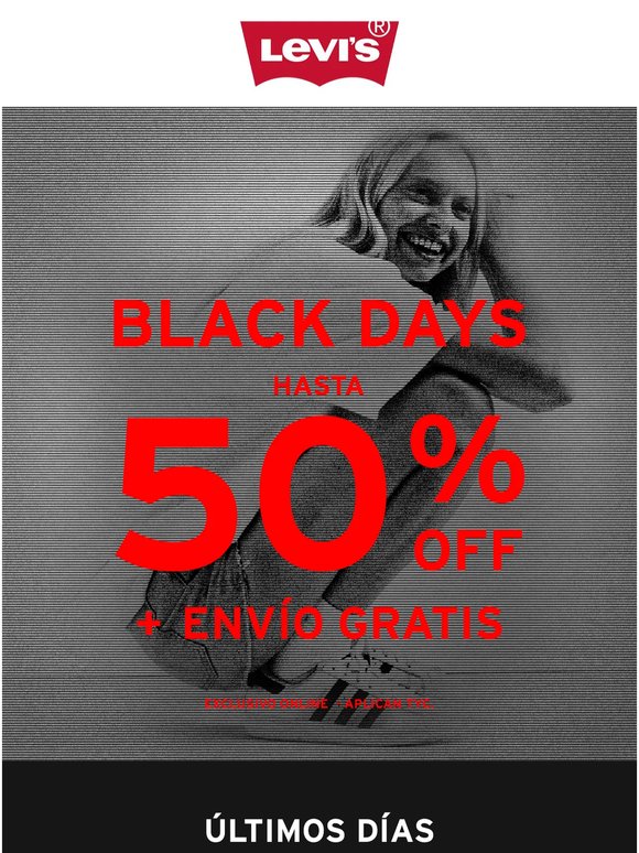 🚨Últimos días BLACK DAYS: Hasta 50% OFF 🔥