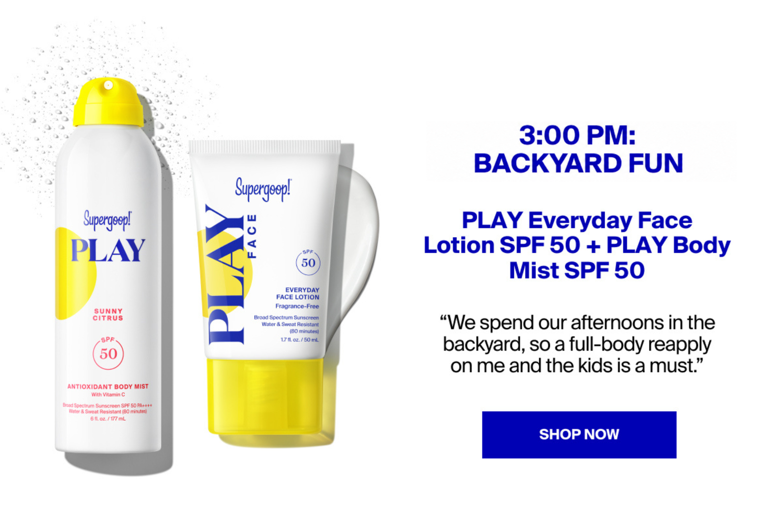 Shop PLAY Mist SPF 50 + PLAY Face SPF 50