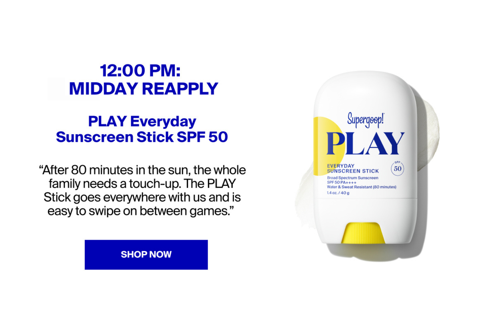 Shop PLAY Stick SPF 50