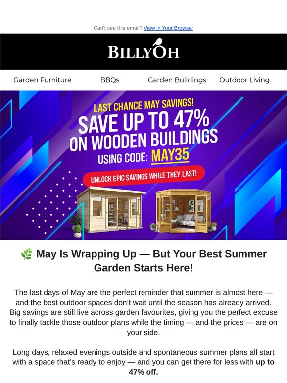 ☀️ Don’t Let May End Without Saving Up to 47% Off!