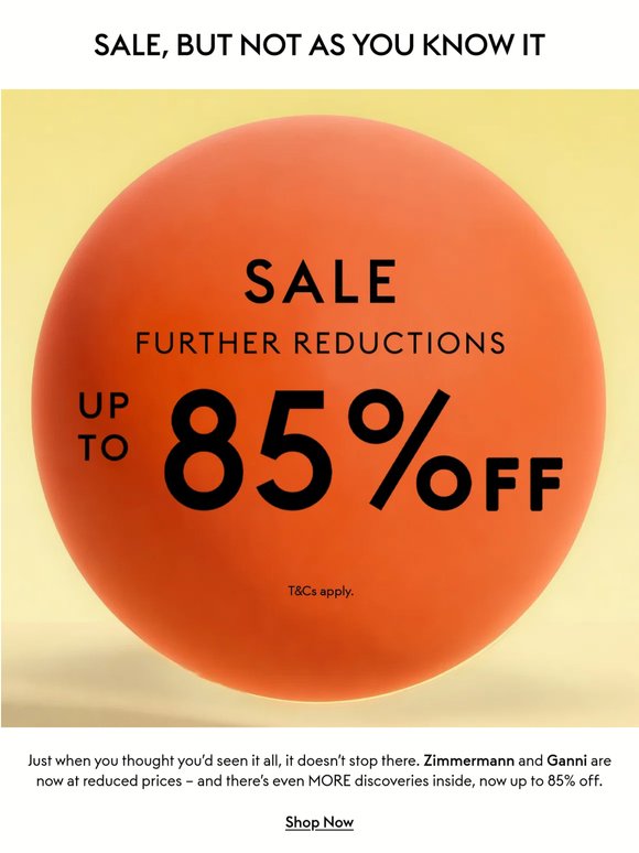 Don't miss it: SALE is now at 85% off