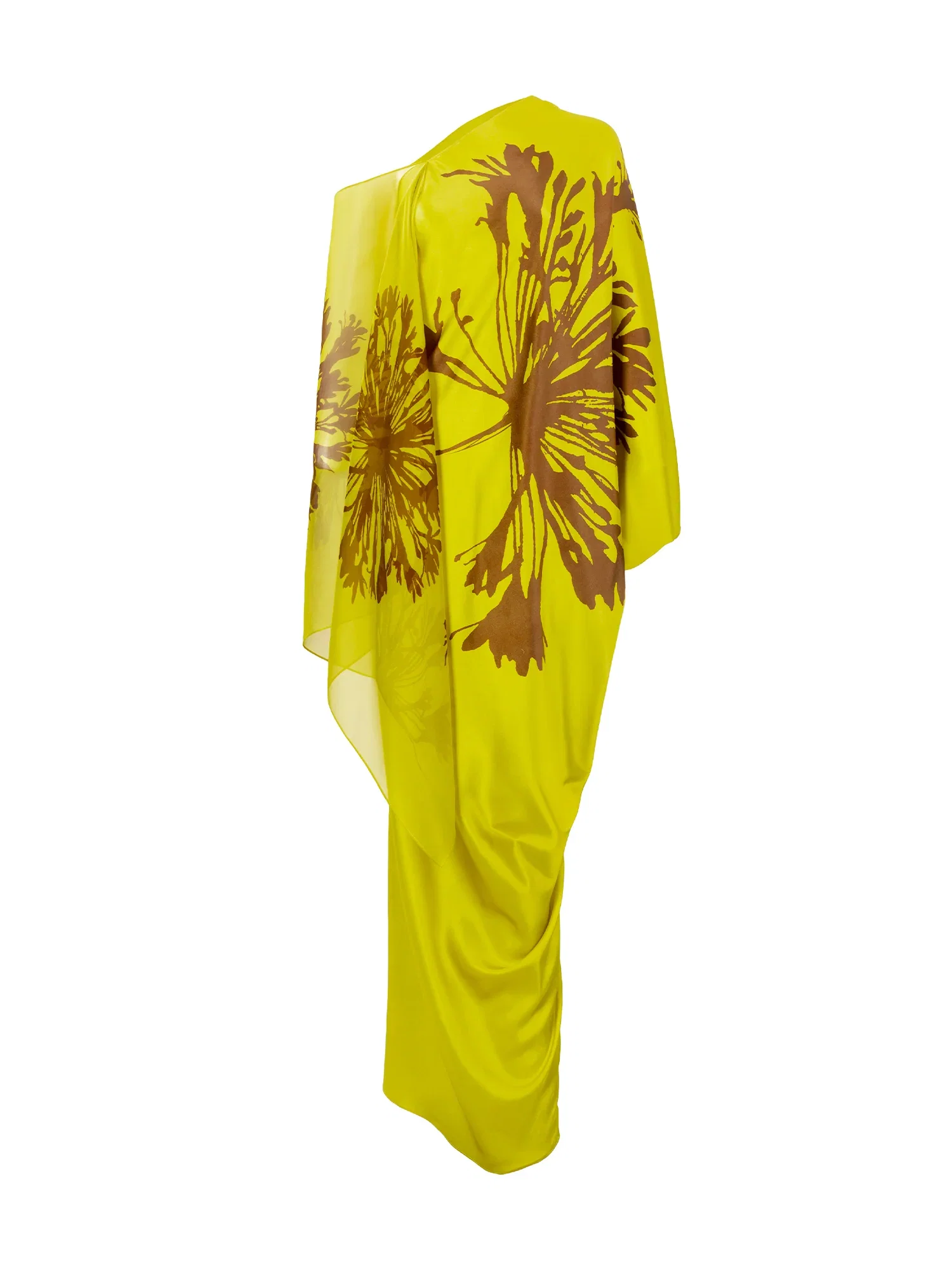 Image of Jade Layered Silk Maxi Dress