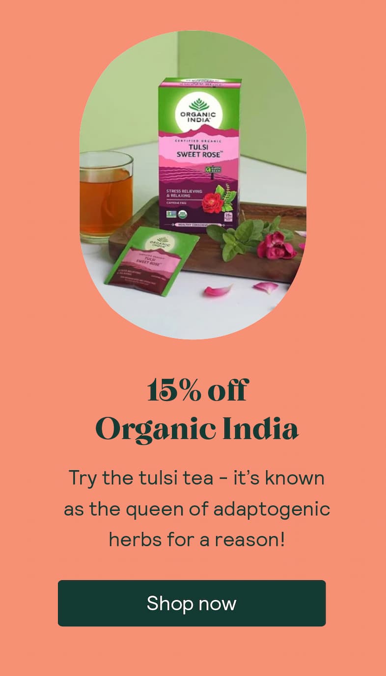Shop Organic India 15% off
