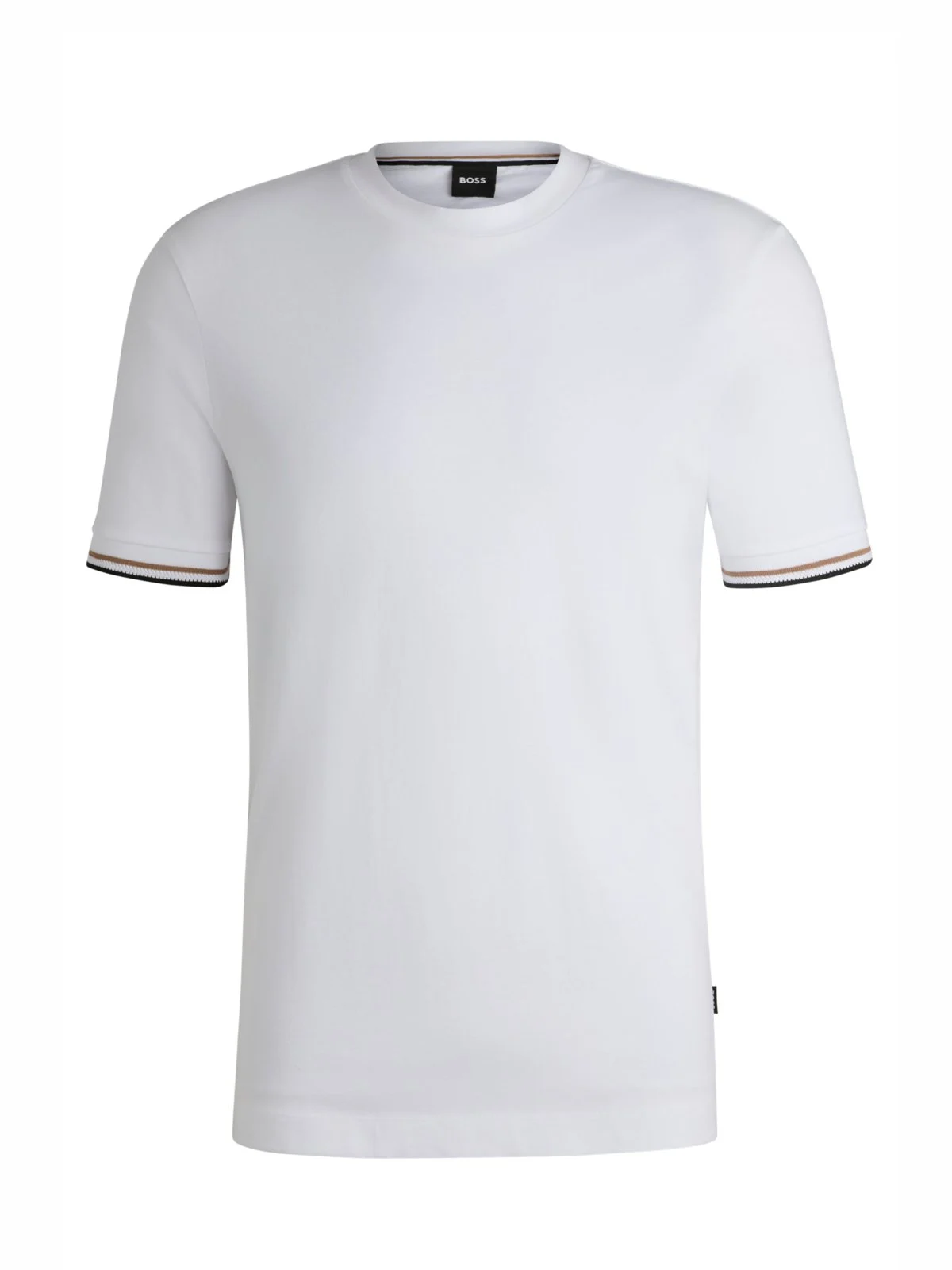 Solid color cotton T-shirts with crew neck