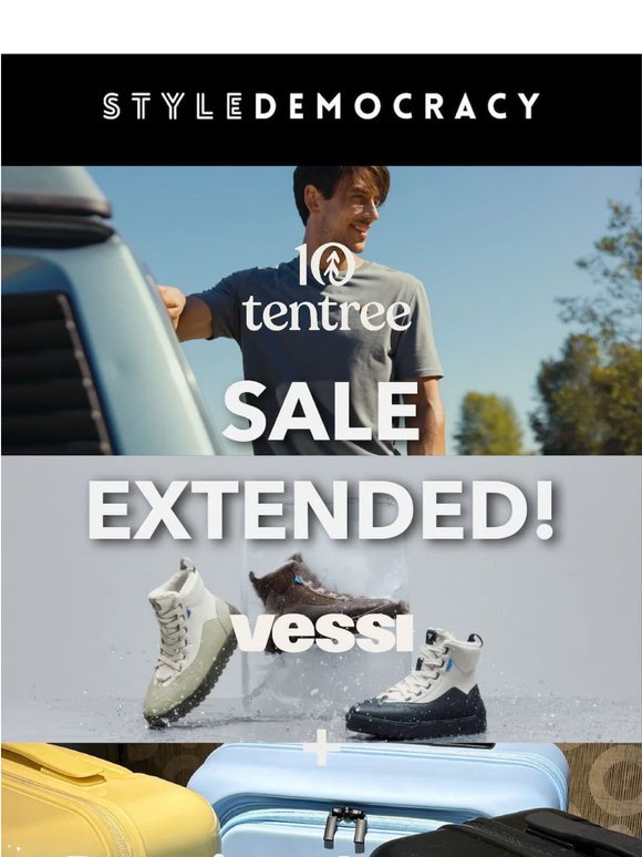 The Tentree & Vessi Sale is EXTENDED!