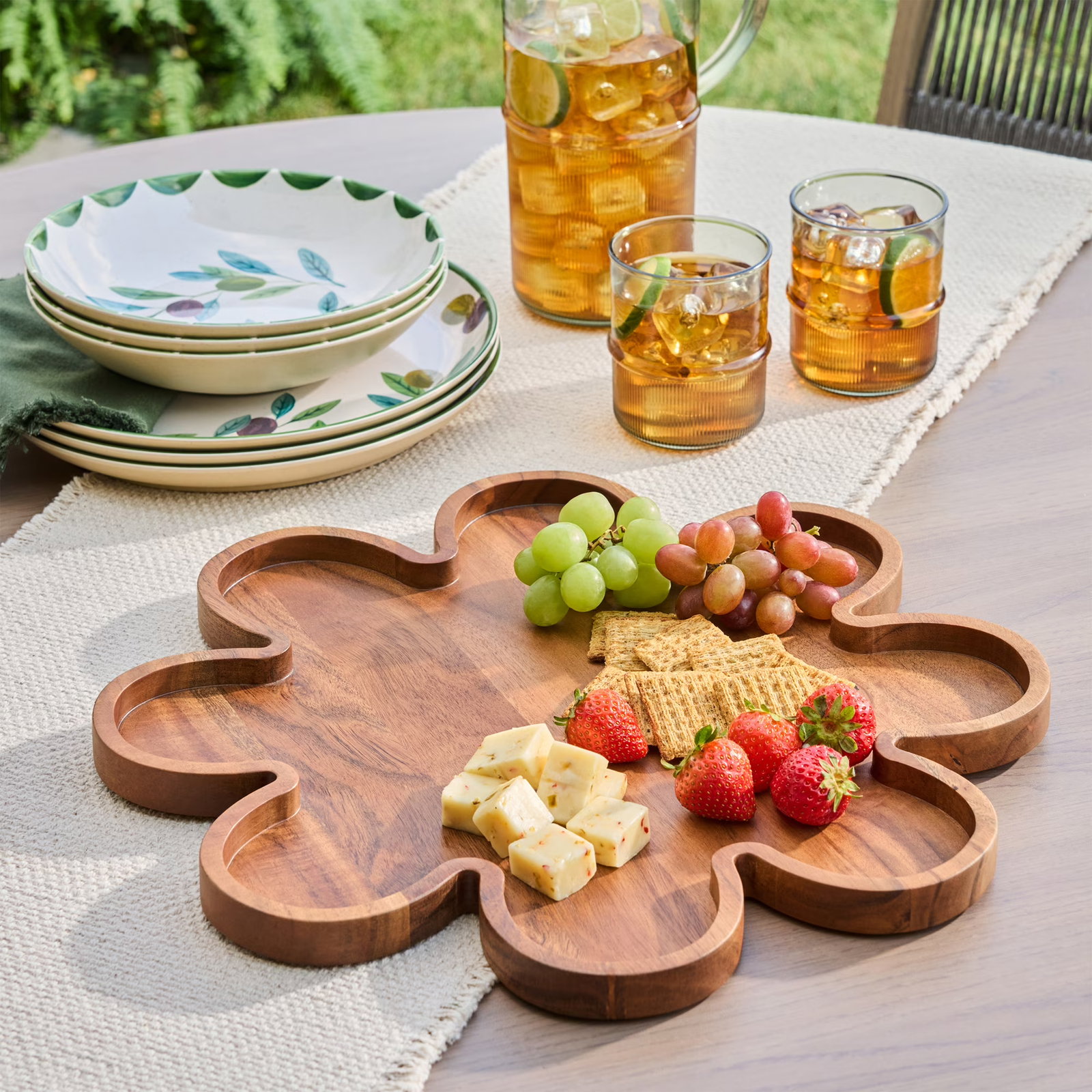 Floral Serving Platter
