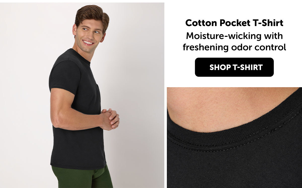 Hanes Men's Cotton Pocket T-Shirt