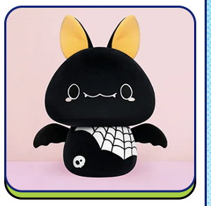 Long black cat plush toy.