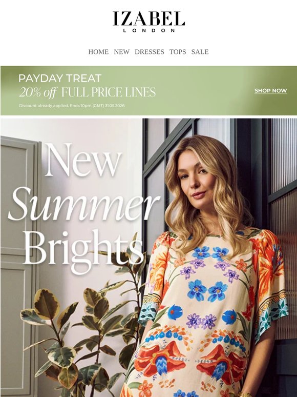 Summer brights & new arrivals