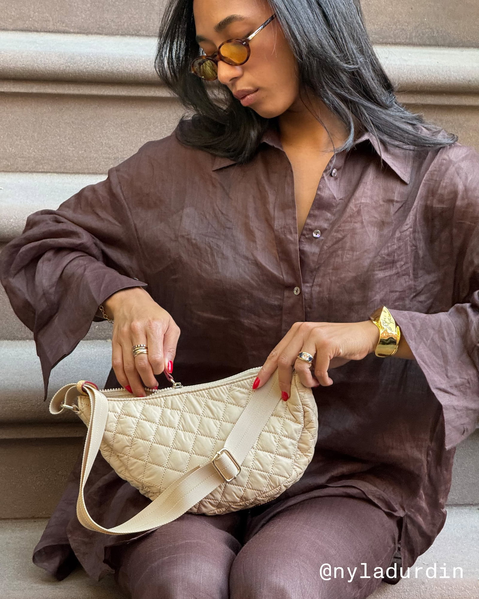 Shop the Buff Small Metro Smile Bag
