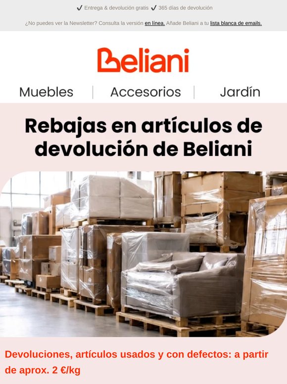 Oferta especial al por mayor en artículos devueltos