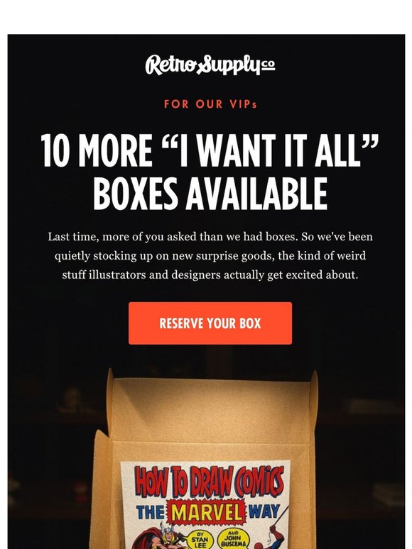 10 more boxes, you first