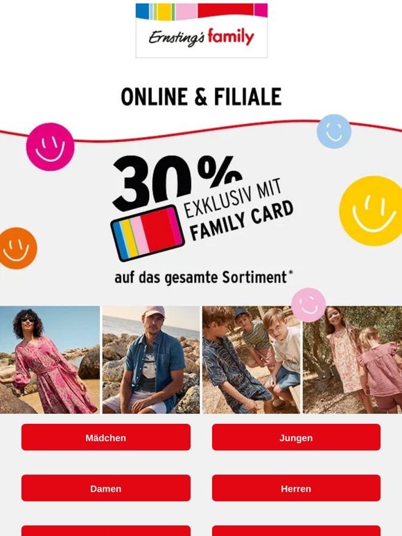 Nur noch heute: 30% auf das gesamte Sortiment sparen