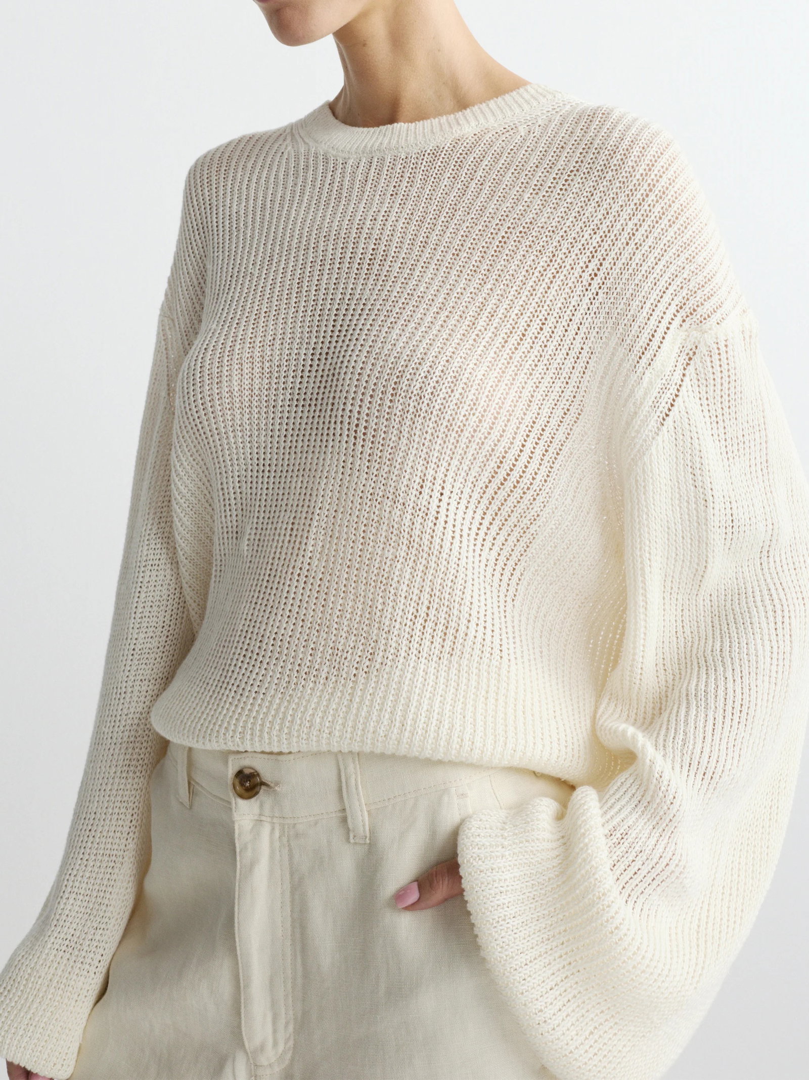 June Pullover — White