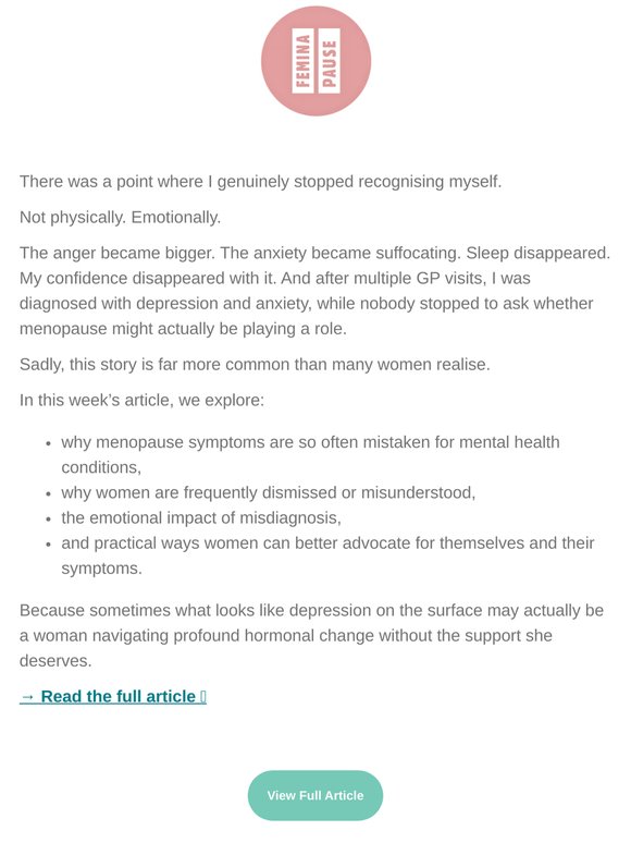 Store Newsletter: I thought I was losing my mind...