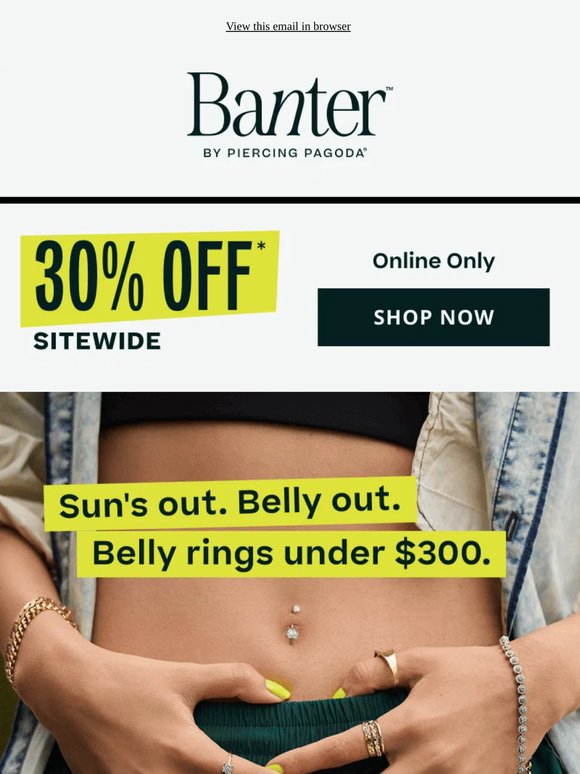 Shop Belly Bling Under $300💖
