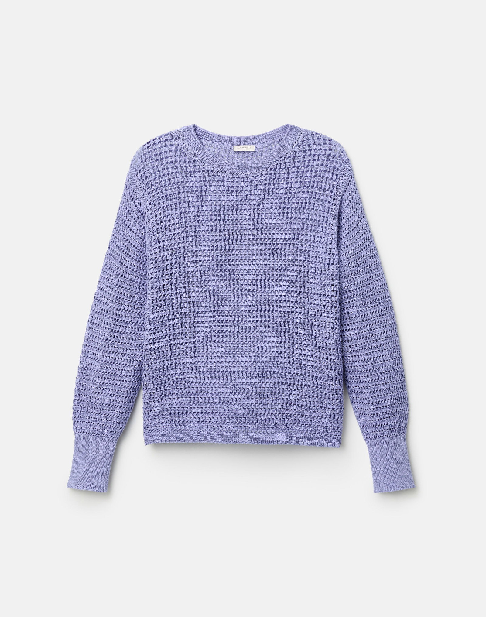 Image of Fine Cotton Rope Open Knit Sweater