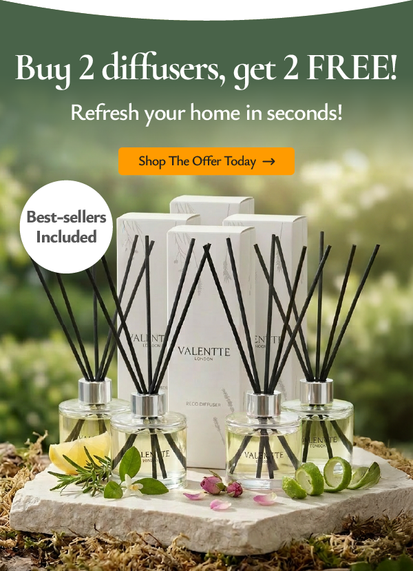 Buy 2 diffusers, get 2 FREE. Refresh home in seconds!