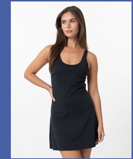 Midnight Black | Vista Active Dress